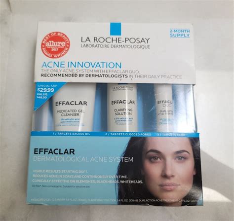 La Roche Posay Effaclar Dermatological Acne Treatment Step System Kit EBay