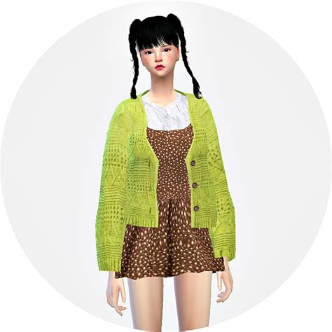 Lovely Knit Cardigan Acc At Marigold Sims 4 Updates