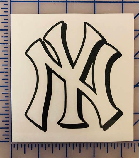 New York Yankees Decal Sticker Multiple Sizes And Colors Etsy
