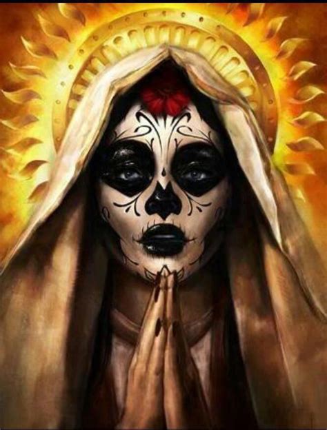 Mother Mary Sugar Skull Tattoo
