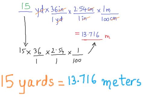 Check our centimeter to m converter and click on formula to get the conversion factor. How to Convert Yards to Meters (with Unit Converter) - wikiHow
