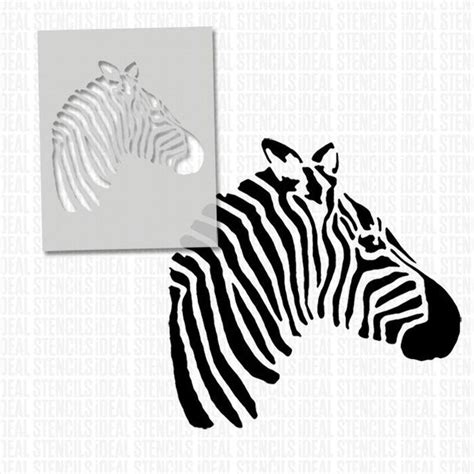 Zebra Head Stencil Decor And Craft Ideal Stencils Idealstencils