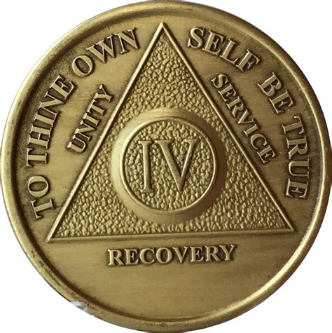 Aa Medallion Year 1 65 Bronze Sobriety Chip Coin Recoverychip