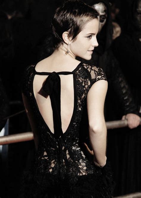 Emma Watson Backless Dress Emma Watson Fashion