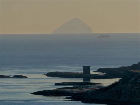 View Of Ailsa Craig From Wee Cumbrae Scotland Views Natural Landmarks