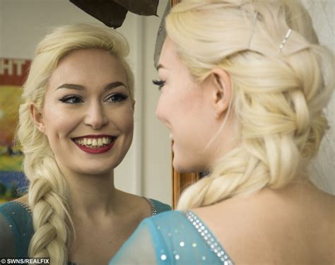 meet the real life elsa from frozen who goes to the shops dressed as an ice princess real fix