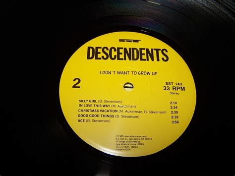 Descendents I Don T Want To Grow Up Lp Sst New Alliance Nm Shrink Ebay