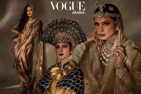 The Magic Of Rekha In Vogue Arabias Iconic Photoshoot Sn