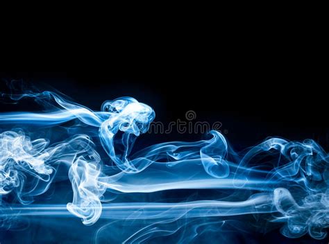 Blue Smoke Abstract Background Stock Photo Image Of Elegant Form