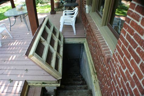 Don't forget the stairs and windows. Fancy Design Ideas Outside Basement Door Covers Basement With Enclosed Outside Stairs ...