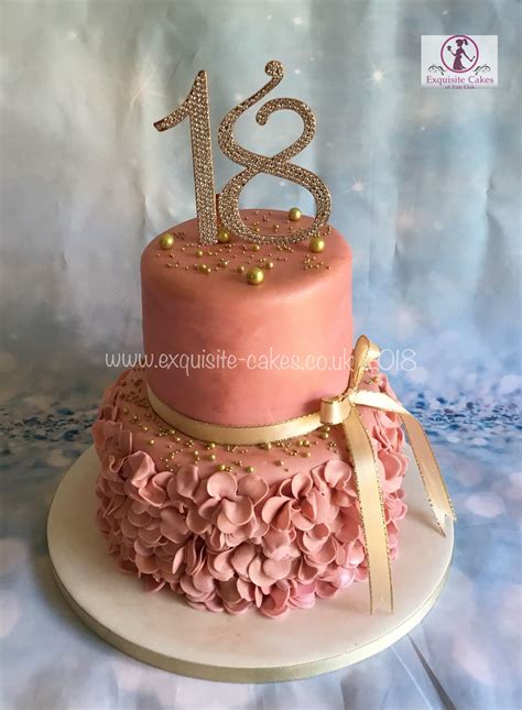 Rose Gold 18th Birthday Cake 18th Birthday Cake For Girls Birthday