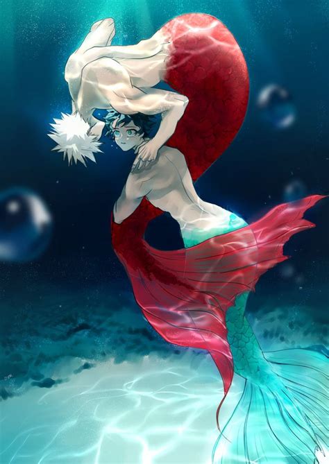 おえかき0才児👼出推し On Twitter In 2021 Anime Mermaid Hero Wallpaper My Hero