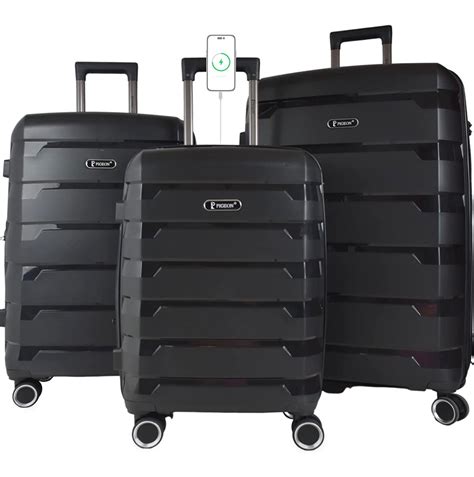 Pigeon Luggage Set With Double Secure Zipper Total 11kg Lightweight 9
