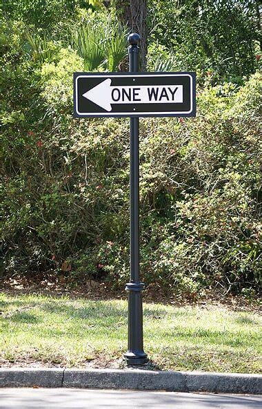 Decorative One Way Sign Road Signage Street Signs House Outside Design