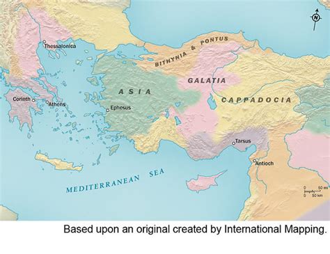 Bible Map Of Asia Minor Map