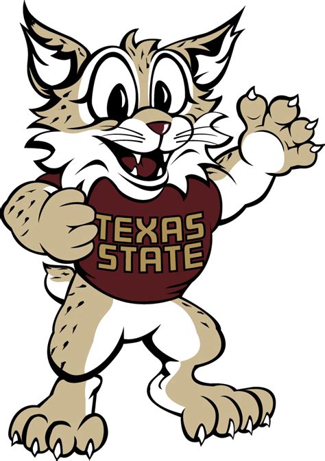 Texas State Bobcats Mascot Logo Ncaa Division I S T Ncaa S T