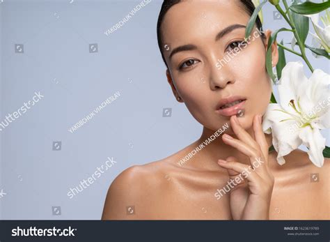 sexy naked girl touching her lips foto stok 1623619789 shutterstock