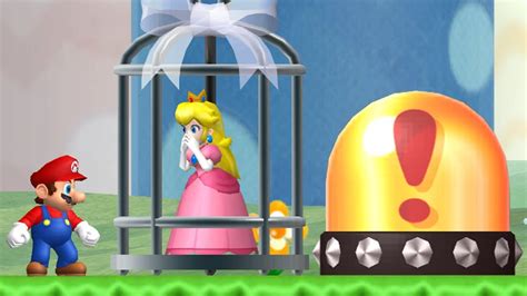 What Happens When Mario Rescues Peach In The First Level Youtube