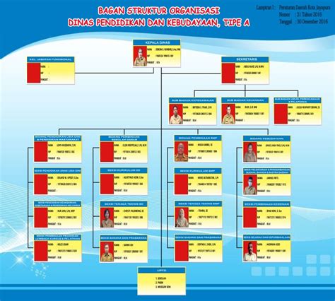Struktur Organisasi Dinas Pendidikan Dan Kebudayaan Kota Jayapura