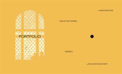 Architectural Portfolio Cover Page By Shuvam Chaudhary Issuu