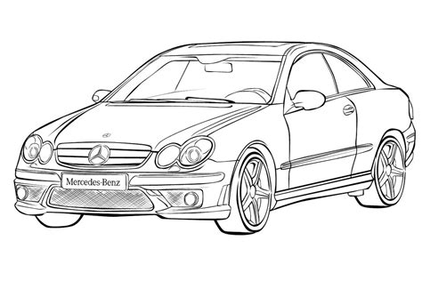 Mercedes Benz Coloring Pages Coloring Nation