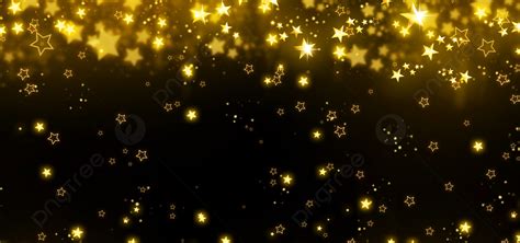 Merry Christmas Golden Glowing Stars Background Pc Wallpaper Shiny