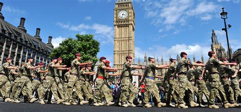 Troops March To Parliament The British Army