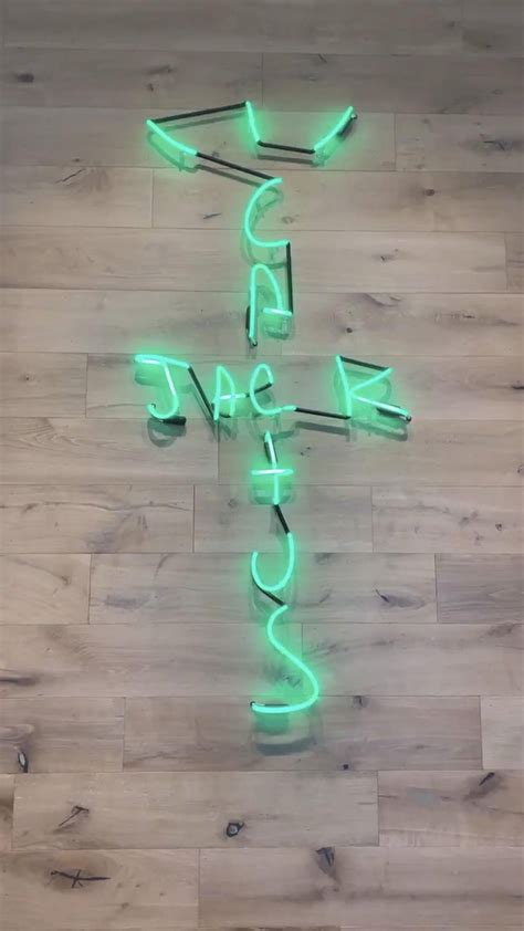 Download Cactus Jack Travis Scott Green Aesthetic Neon Lights Wallpaper