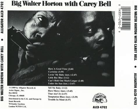 Big Walter Horton Big Walter Horton With Carey Bell 1973 1989