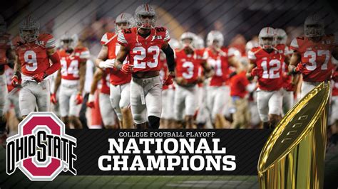 Ohio State Buckeyes National Champions Congratulations College