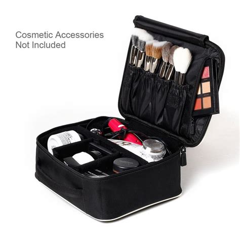 Rownyeon Makeup Train Case Makeup Travel Bag Mini Cosmetic Bag