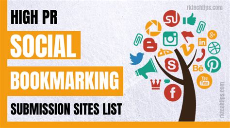 High Pr Social Bookmarking Submission Sites List Rktechtips
