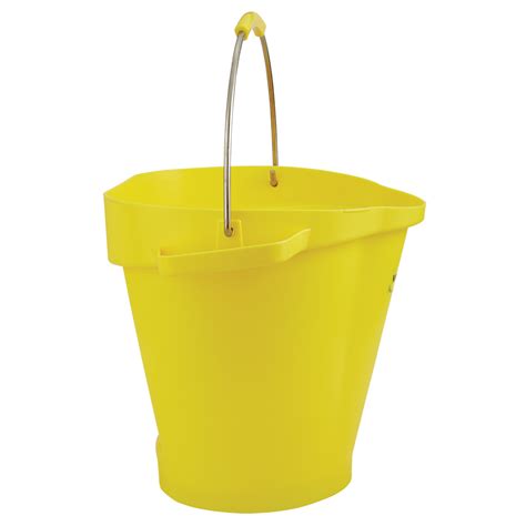 Vikan Polypropylene Yellow 5 Gallon Bucket Us Plastic Corp