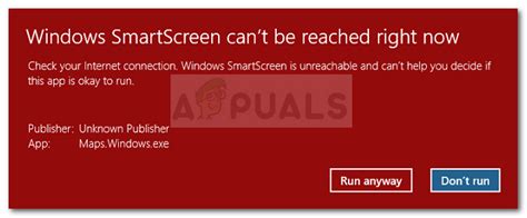 How To Fix Windows Smartscreen Cant Be Reached