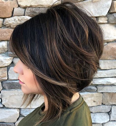 Angled Bob With D Layers Popular Short Haircuts Short Bob Haircuts Bobs Haircuts Haircut Bob