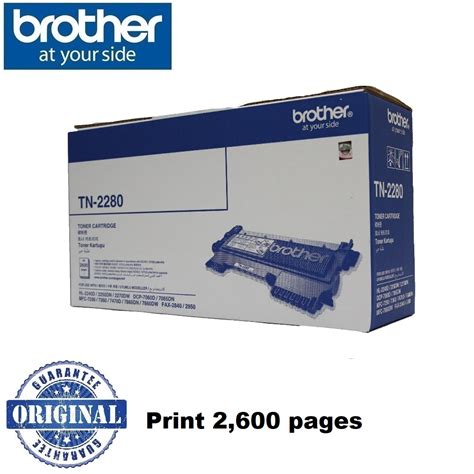 Brother Tn 2280 Black Original Toner Cartridge For Hl 2240d Hl 2250dn