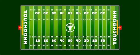 Free Vector | American football field in top view