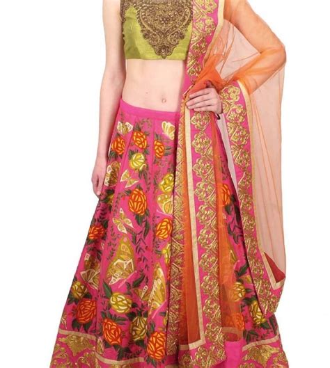 Pink Butterfly Bridal Lehenga Set Aharin By Prasansha