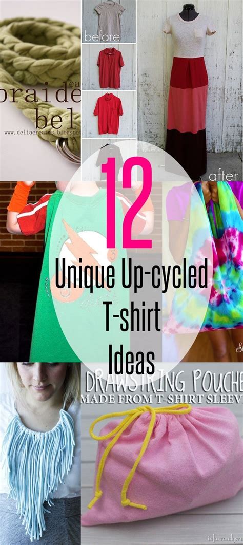 12 Unique Up Cycled T Shirt Ideas Believeandinspire Sewing Shirts