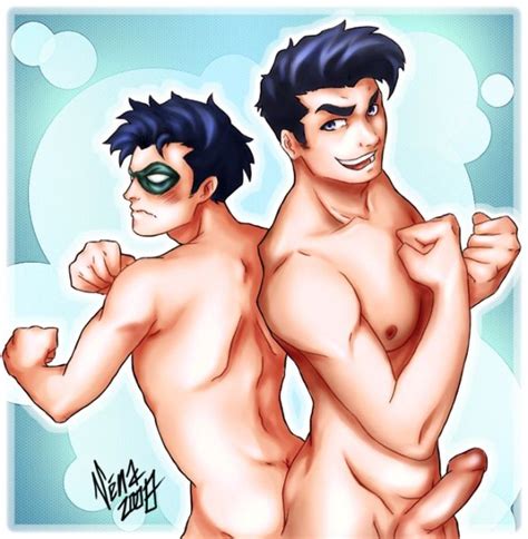 Naked Heroes Robin And Superboy Pics Luscious Hentai Manga Porn