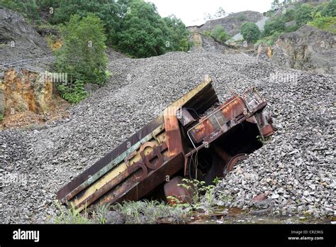 Truck In Panguna Copper Mine Closed In 1989 As A Result Of Sabotage By
