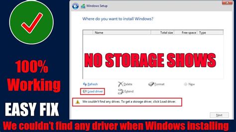 How To Fix We Couldnt Find Any Drives When Installing Windows 10 Or