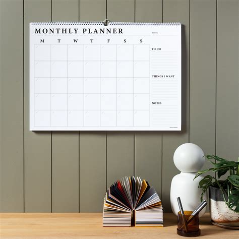 Home And Tech Monthly Wall Planner