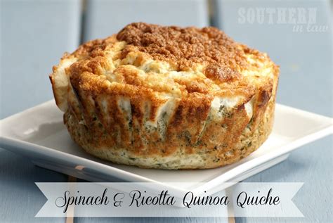 Southern In Law Recipe Crustless Spinach And Ricotta Quinoa Quiche
