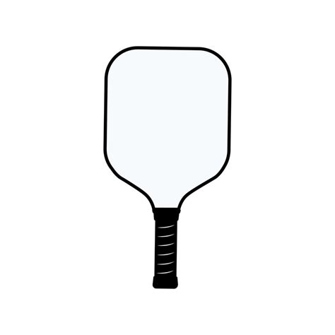 Pickleball Paddle Front View 19641124 Vector Art At Vecteezy
