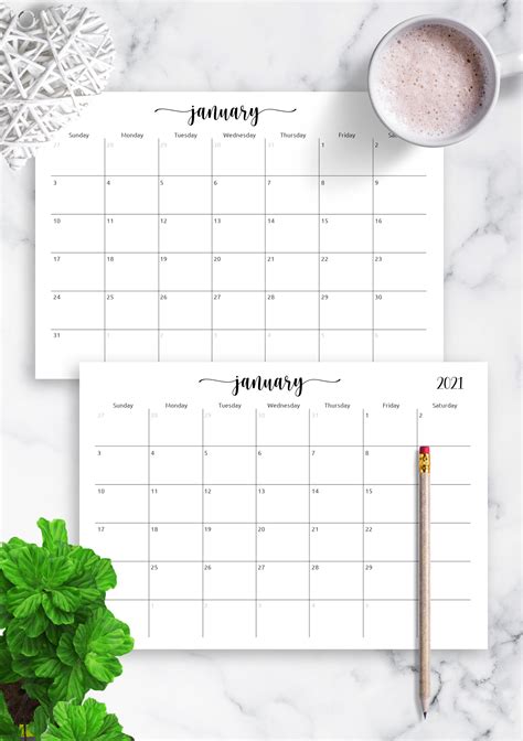 Printable Calendar No Dates Calendar Printables Free Templates Blank