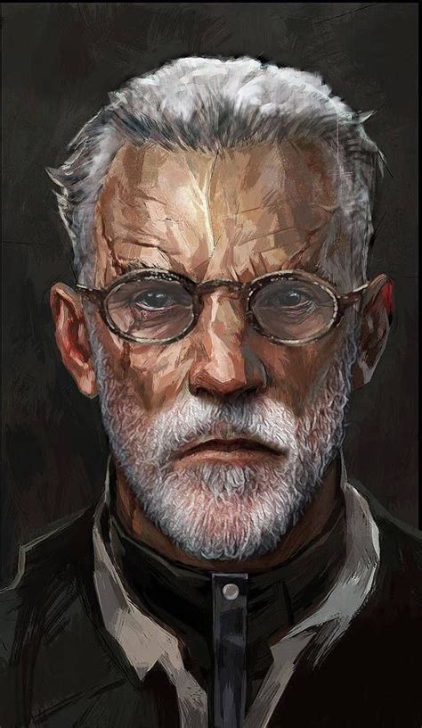 Old Man Character Design Template