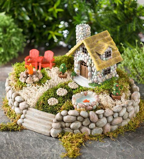Miniature Fairy Garden Starter Kit Plowhearth