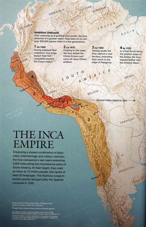 Ancient Inca Empire Map