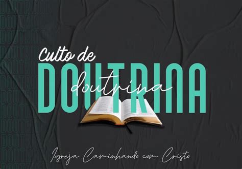 Culto De Doutrina Em 2021 Cartazes Cristãos Cartazes Religiosos